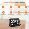 Kitchen & Classroom Timer with Strong Magnet, Digital Countdown/Up, Large Display with Adjustable Brightness & Sound Easy to Use