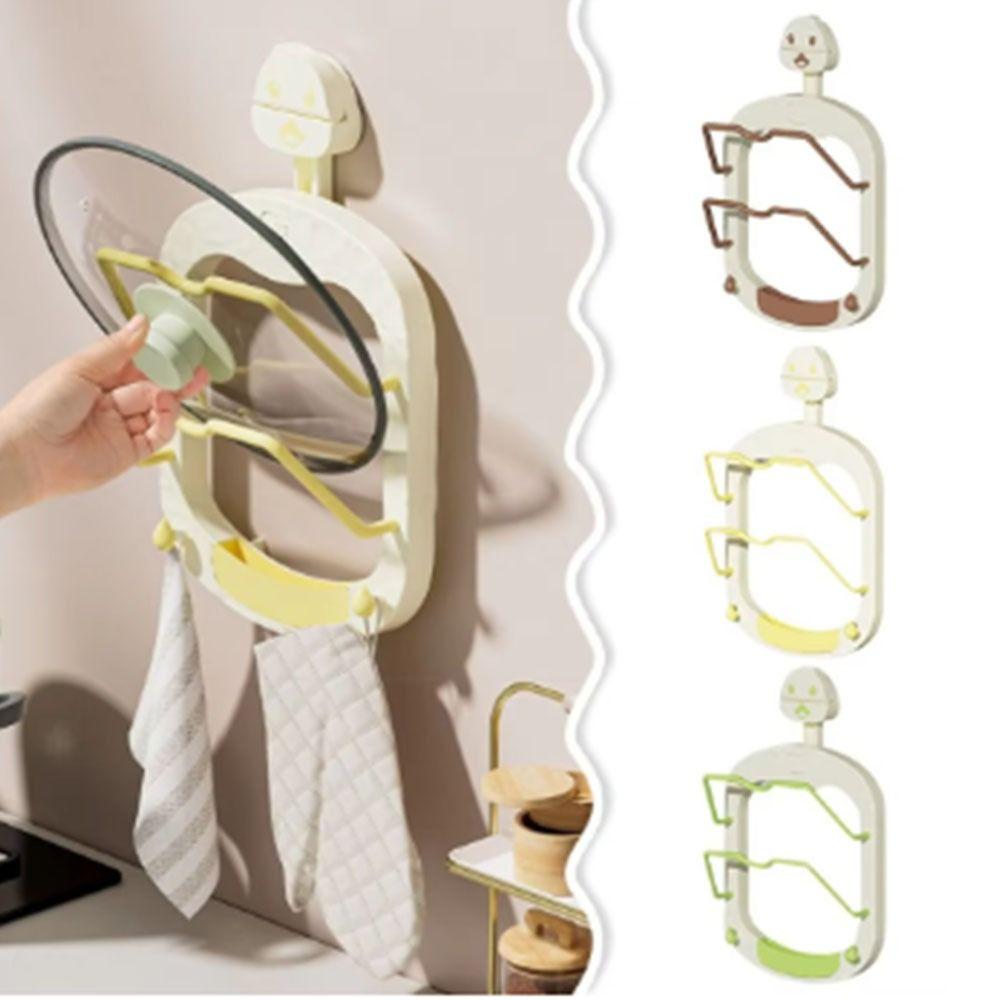 Multi-Layer Pan Cover Storage Holder Wall Mounted Pot Lid Rack  Cutting Board Holder