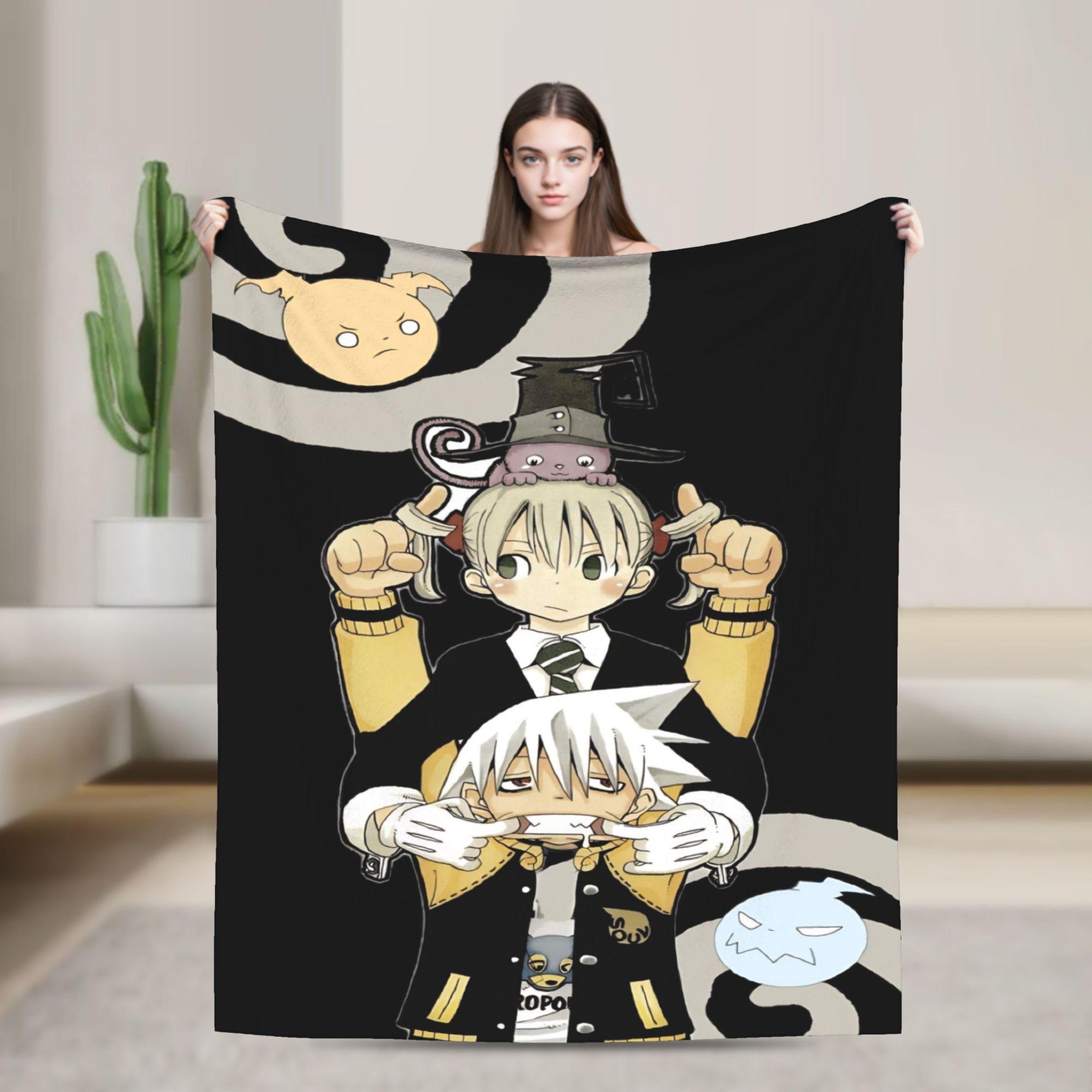 

Souleaters Anime Blankets Maka Albarn Wool Funny Warm Throw Blanket for Home All Season 100x150cm