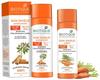 Biotique Bio Carrot Face & Body Sun Lotion Spf 40 Uva/Uvb Sunscreen For All Skin Types In The Sun, 120ml & Sandalwood 50+ Spf Uva/Uvb Sunscreen U