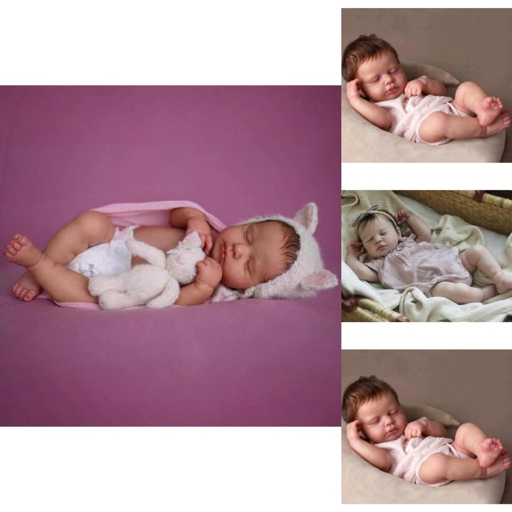 Loulou Reborn Baby Puppe Silikonhaut Realistische Spielzeug Für Sammler Und Kinder