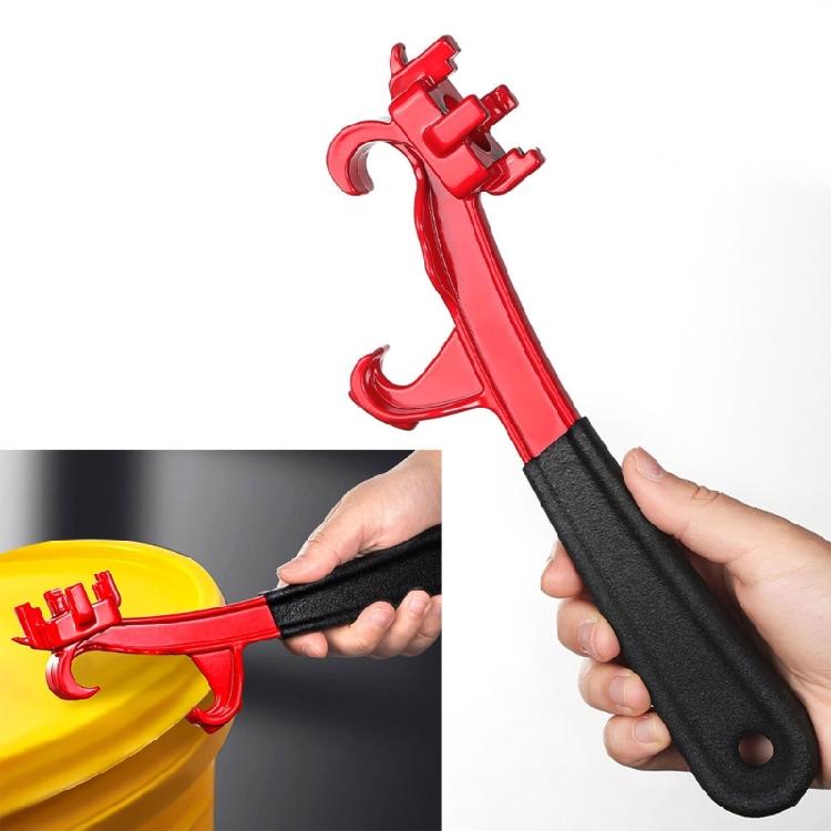 Llave de Tambor de Aluminio 3 en 1 Llave de Tapón Tambor de 55 Galones Cubo de 5 Galones Barra Abridora Llave Abridora de Barriles Tapa de Tambor de Pintura y Aceite