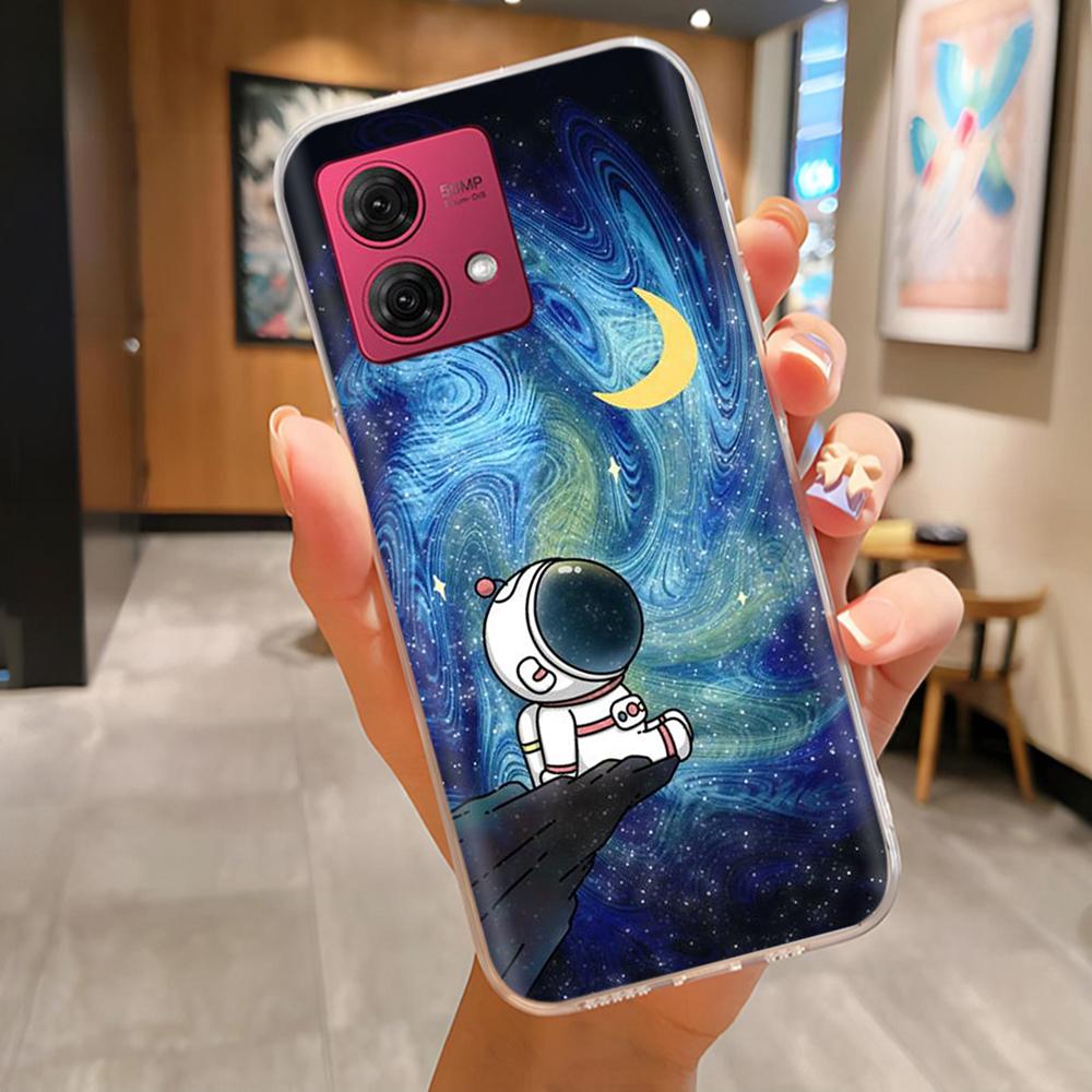 Für Moto G84 Hülle Mode Niedliche Cartoon Rückseite Für Motorola Moto G84 Handy Silikon Hüllen 6,8 Zoll MotoG84 Schutz Fundas