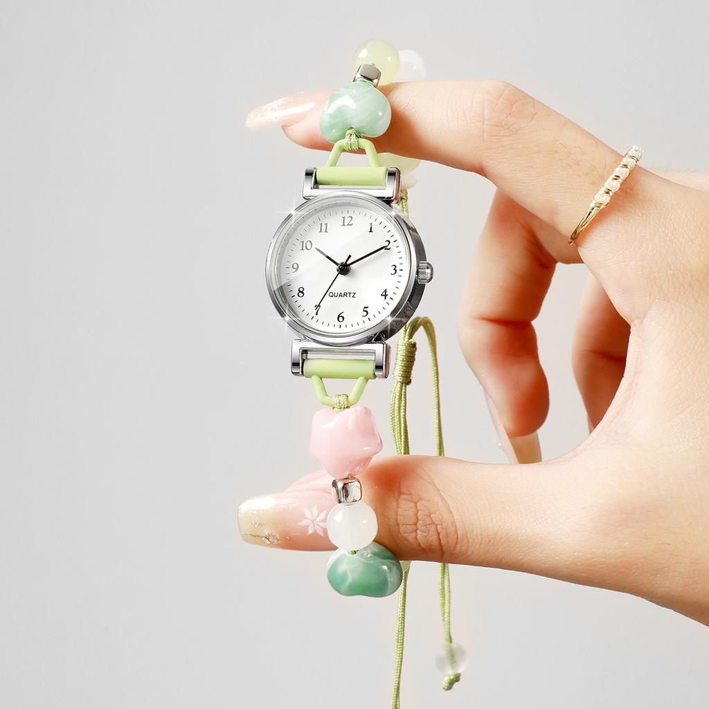 Xiaomi Fashion Arabic Dial Women Quartz Watch Sweet Star Beads Bracelet Strap Ladies Dress Wristwatches Relogio Feminino (Without Box)