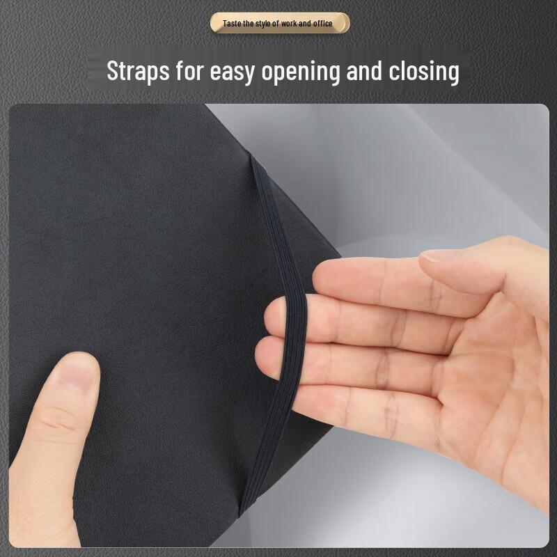 Deli 25K Notebook with Pen Holder and Elastic Band