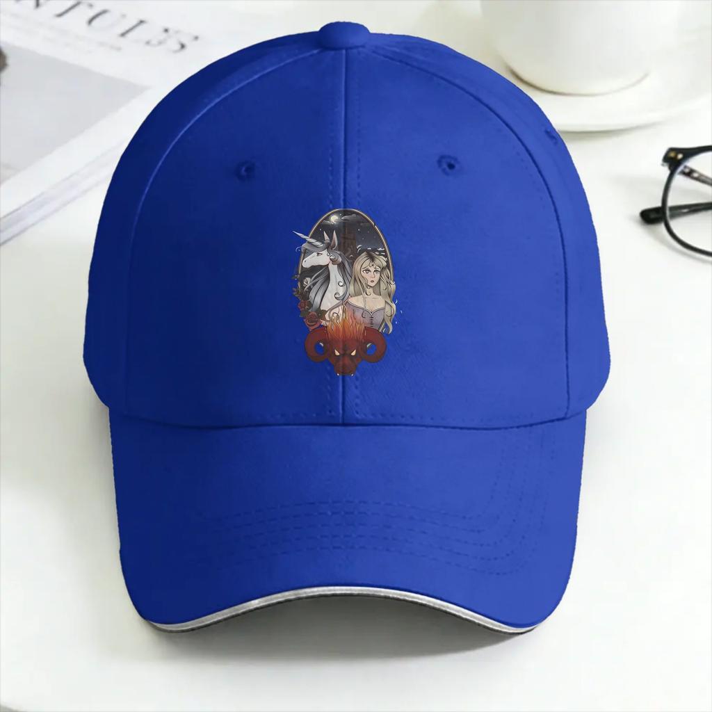 The Last Unicorn Sun Baseball Cap Summer Women Unisex Save Unicorn Print Trucker Hat Hot Sale Yk Cute Hiking Fishing Baseball Caps