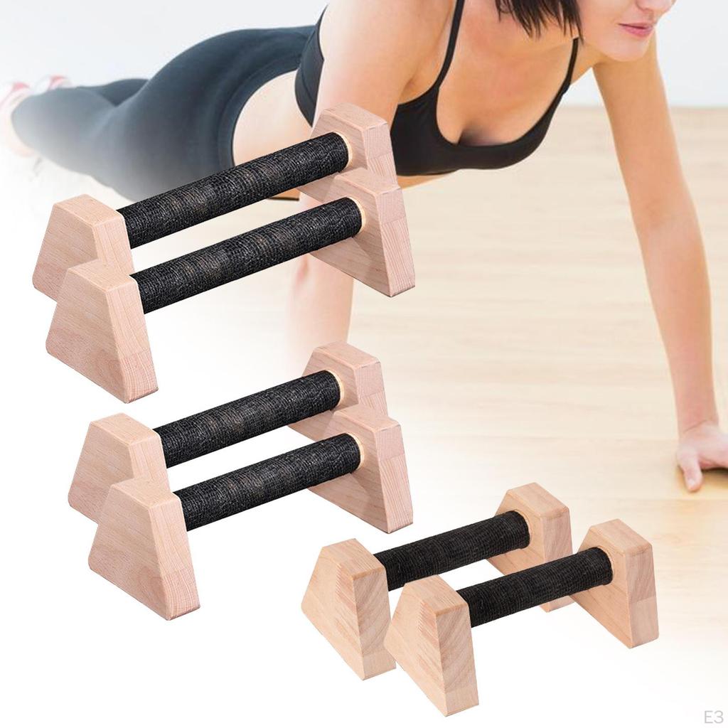 2 Bar Stands for Men, Upper Body Strength Training, Wooden Planks, Blocks To Do Home Gym