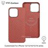 YTF For iPhone 12 Pro Max/13 Pro/14 Pro Max/15 Pro Max/16 Pro Max Genuine Carbon Fiber Aramid Case Ultra Thin Protective Cover