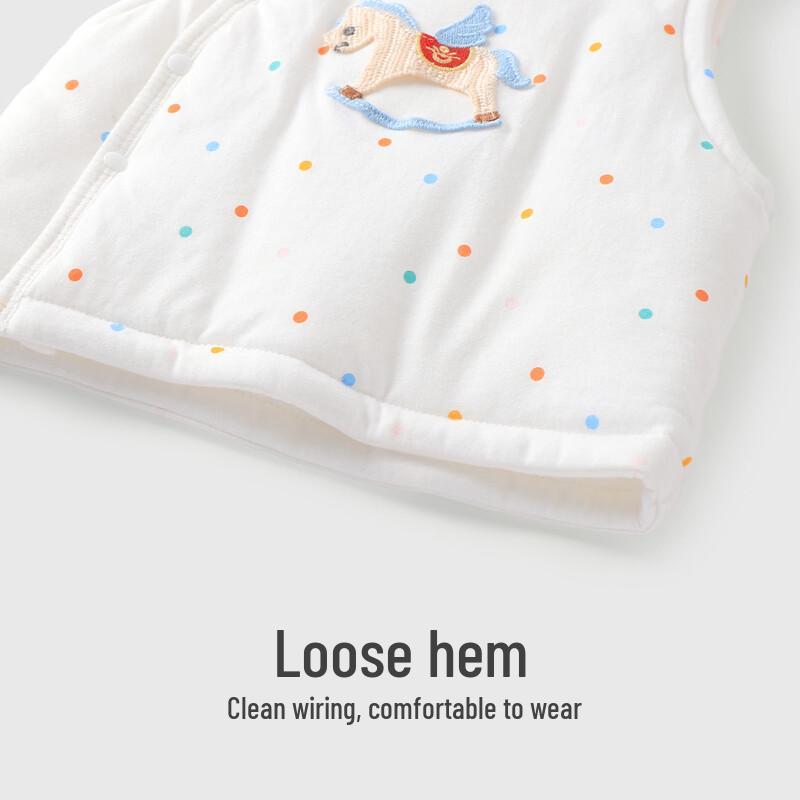 Youqi Infant Cotton Sleeveless Vest for Autumn and Winter