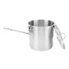 Camping Cooking Pot 304 Stainless Steel Portable Metal Rice Cooker Camping Cookware for Outdoor Hiking