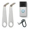 2pcs Sturdy Stainless Steel Materials Doorbells Key Tool for Secure and Simple Removal of Rings Battery Doorbells