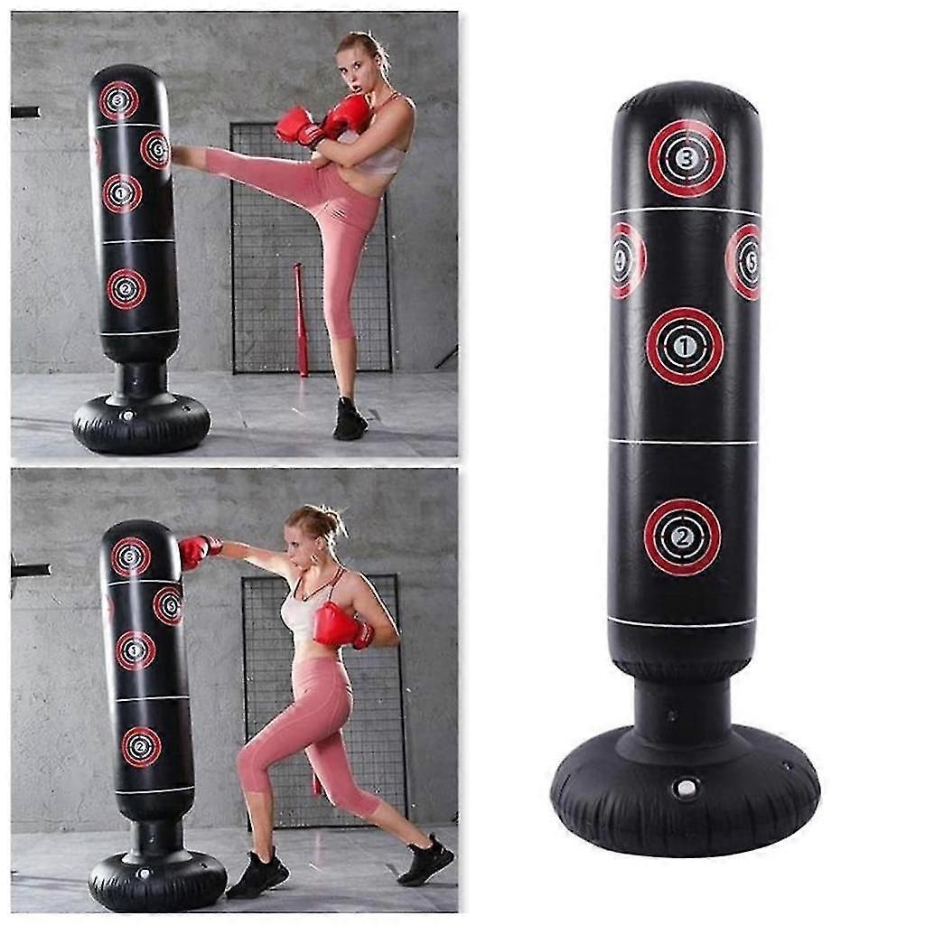 Box Bag Adult 160cm, Standbox Bag Punching Bag Standing Inflatable Box Bags Tumbler Adult Fitness