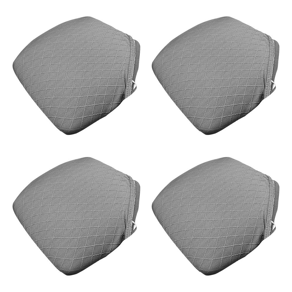 4 Pack Waterproof Chair Slipcovers Elastic Prevent Stain Removable Chair Protect Covers Washable Seat Slipcover for Dining Room серый 4550₽