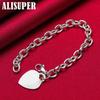 Bracelet cœur en argent sterling 925