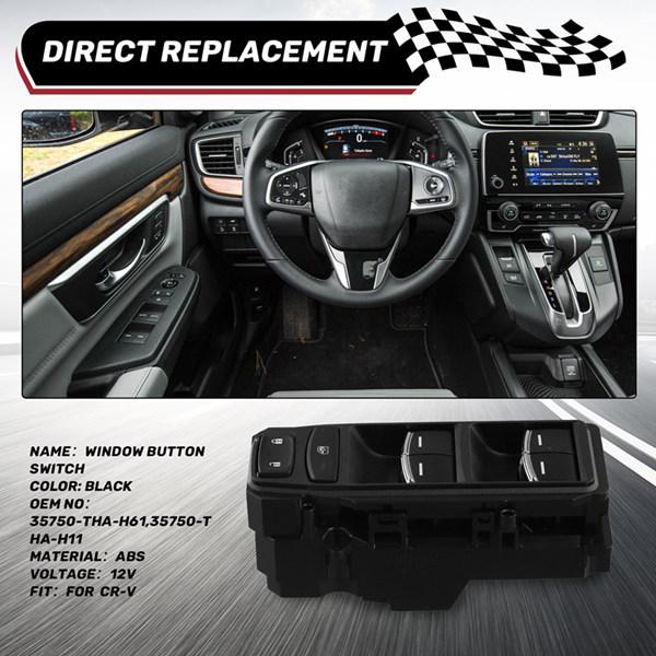 35750THAH61 Power Window Switch Compatible with Honda CR-V 35750-THA-H61