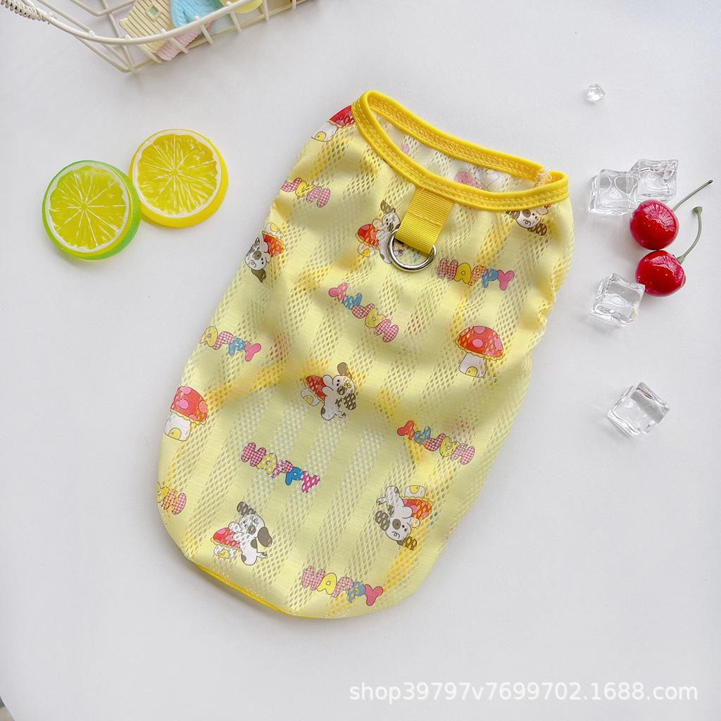 Pet Dog Cat Clothes Vest Teddy Than Bear Cat Clothes Breathable Summer