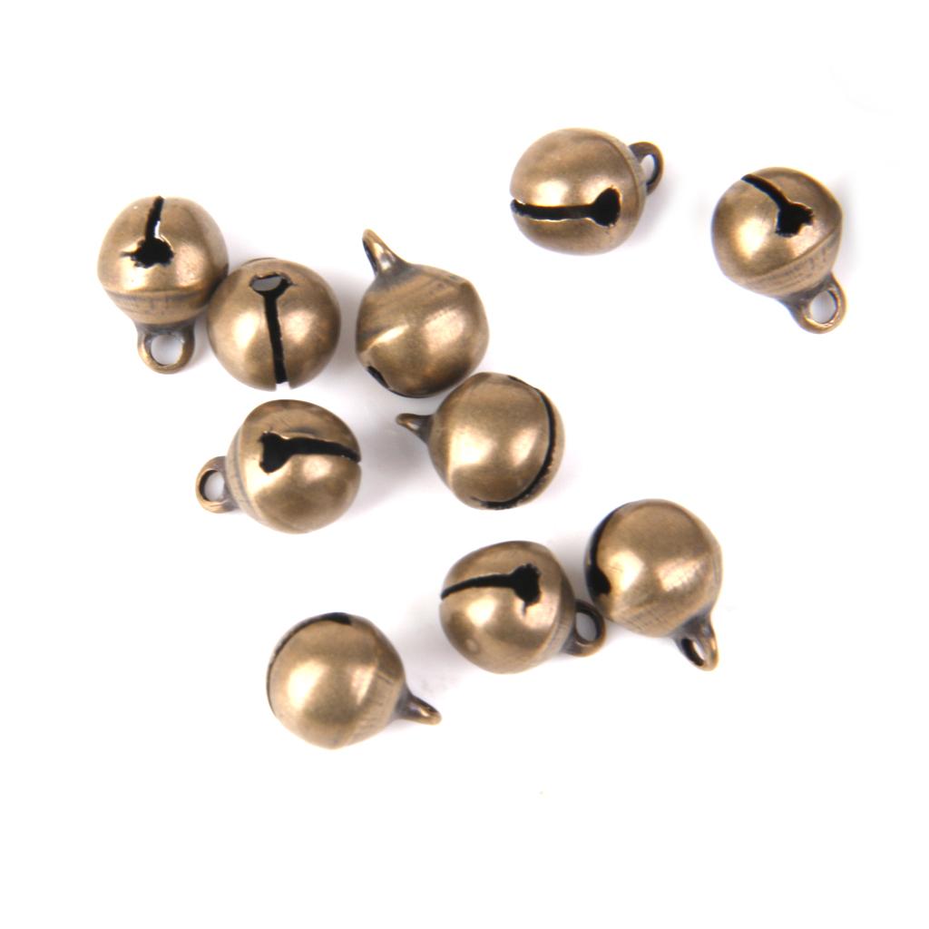 200pcs Bronze Cat Bell Charms Pendant Jewelry 6mm