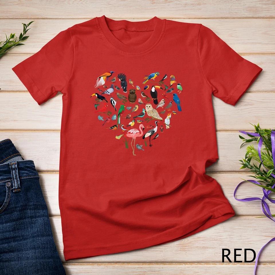 Bird Heart - Birding Bird Watching Birder Bird Watcher Unisex T-shirt 8 3XL