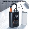 Tire Inflator Portable Air Compressor 150PSI 4000mAh Battery Smart One-Click Pump for Car Motorcycle Bicycle Pressure Gauge LED Light Fast Inflation