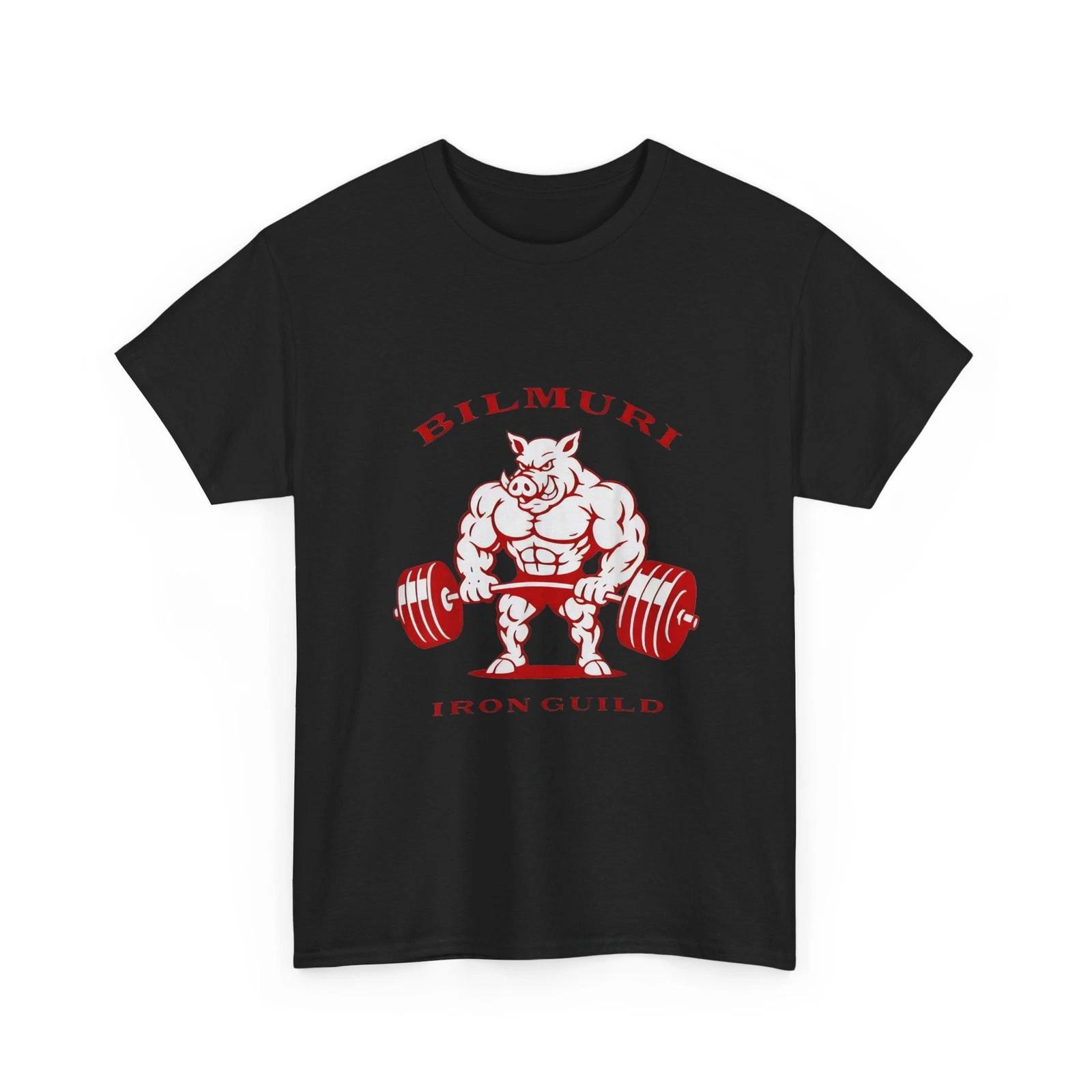 Pig BilmurI Iron Guild Shirt, Fitness Motivation Gym Lovers T shirt 4XL