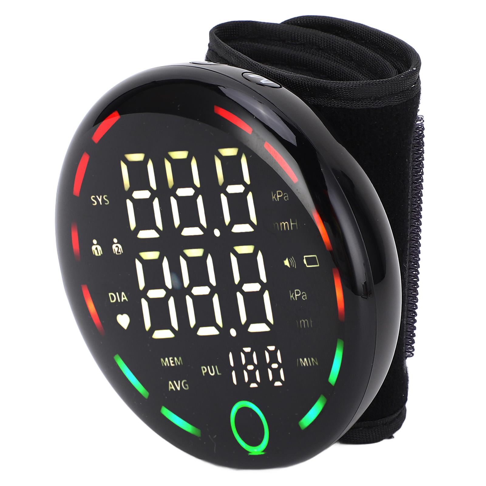 

Тонометр на запястье, прибор для измерения артериального давления со светодиодной подсветкой экрана и голосовым управлением