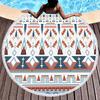 Telo da Spiaggia Rotondo Floreale Boho Microfibra Bohemia Assorbente Coperta da Spiaggia Geometrica Astratta Asciugamano da Piscina per Viaggio Picnic Bagno