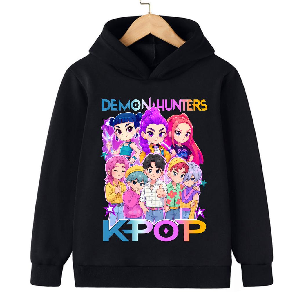 Winter New Saja Boys Band Hooded Sweatshirt Kpop Devil Pop Devil Hunter Inspired Movie Unisex High Quality Fashion Top