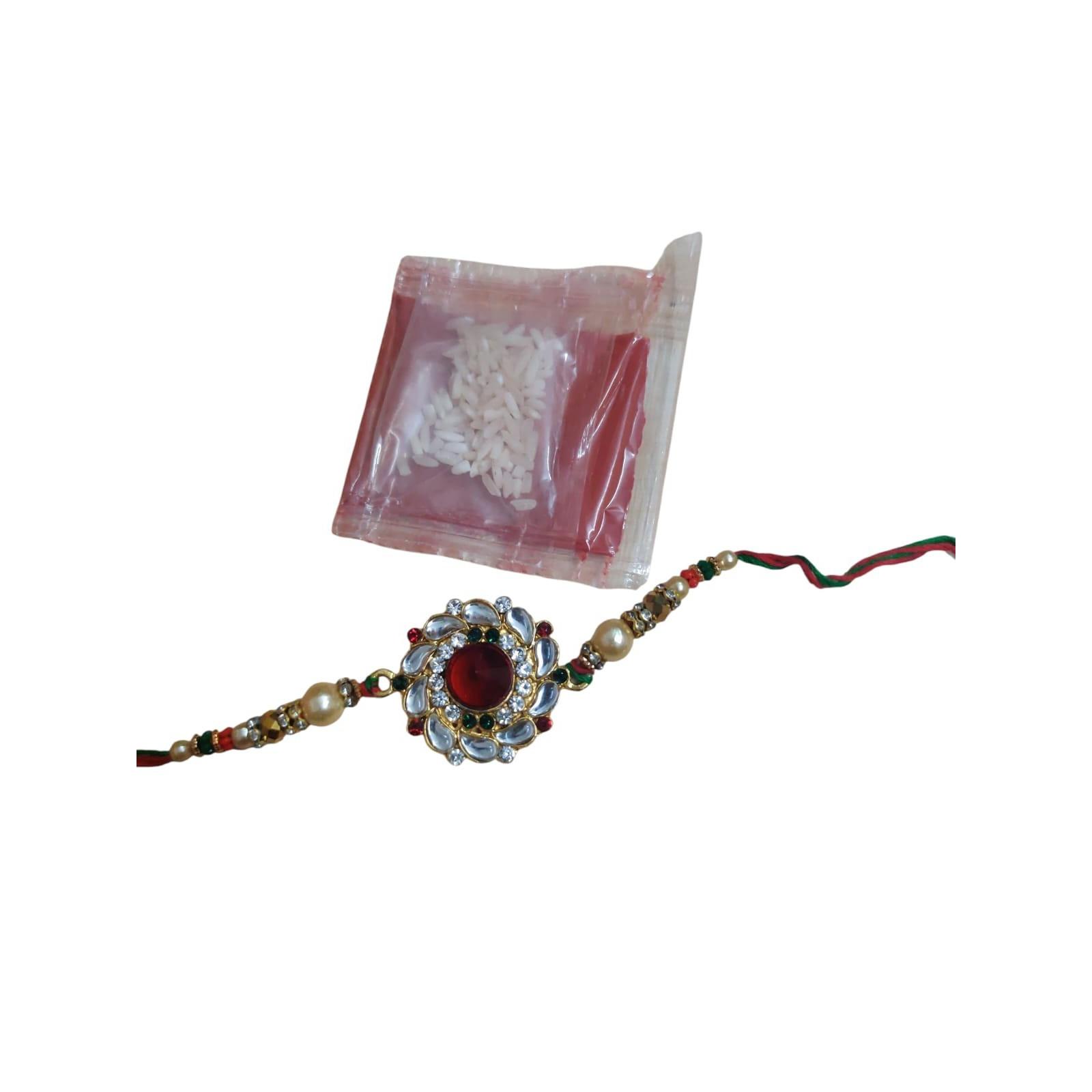 

@ Indian Traditional Rakhi With Roli And Chawal For Rakshabandhan MA-41-60%Off
