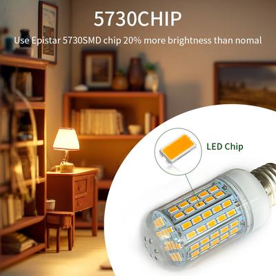 72/96LEDs Super Bright LED Corn Light Bulb E27 E14 5730SMD 220V Lampada Spotlight Replace Halogen Lamp For Home Bedroom Lighting