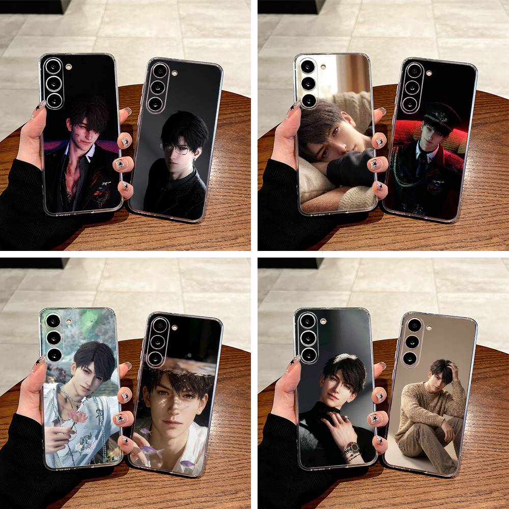 C-C-aleb-love-deep- s--space Clear Soft Silicone Phone Case for Samsung Galaxy A71, A70, A52, A51, A40, A30