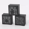 WTEMPO Foldable DIY Halloween Paper Gift Boxes Funny Clear Window Square Small Presents Packaging Boxes Party Decor Treat Boxes