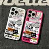 Fashion Stamp Label Barcode Phone Case For iPhone 17 16 15 14 13 12 11 Pro Max 16 Plus 17 Air Soft Transparent Back Cover