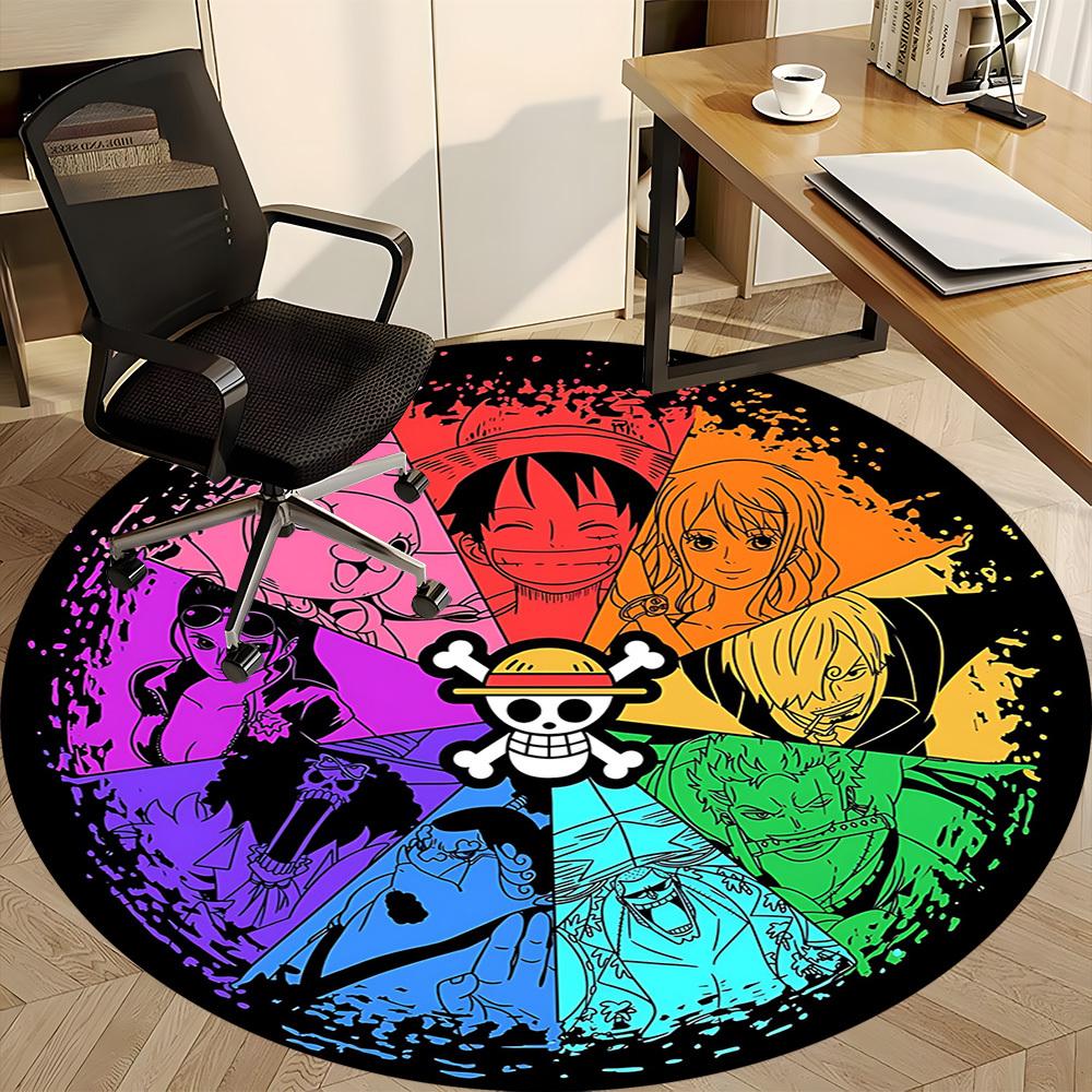 One Piece Office Round Area Rug, Indoor Mat Suitable For Office,Bedroom Living Room Home Decor, Room Deco A0908144