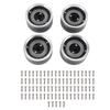 4 Pcs 1.9 Inch RC Wheel Rims Aluminum Alloy RC Crawler Wheel Rims for 1 10 RC Model Anodized Coating Good Heat