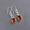 Citrine Gemstone 925 Sterling Silver Jewelry Handmade Earrings 1.60" Women Gift EE-12-3