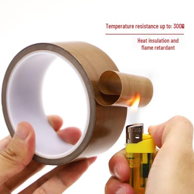 Brown PTFE Teflon High-Temperature Adhesive Heat-Resistant Insulating Cloth Tape
