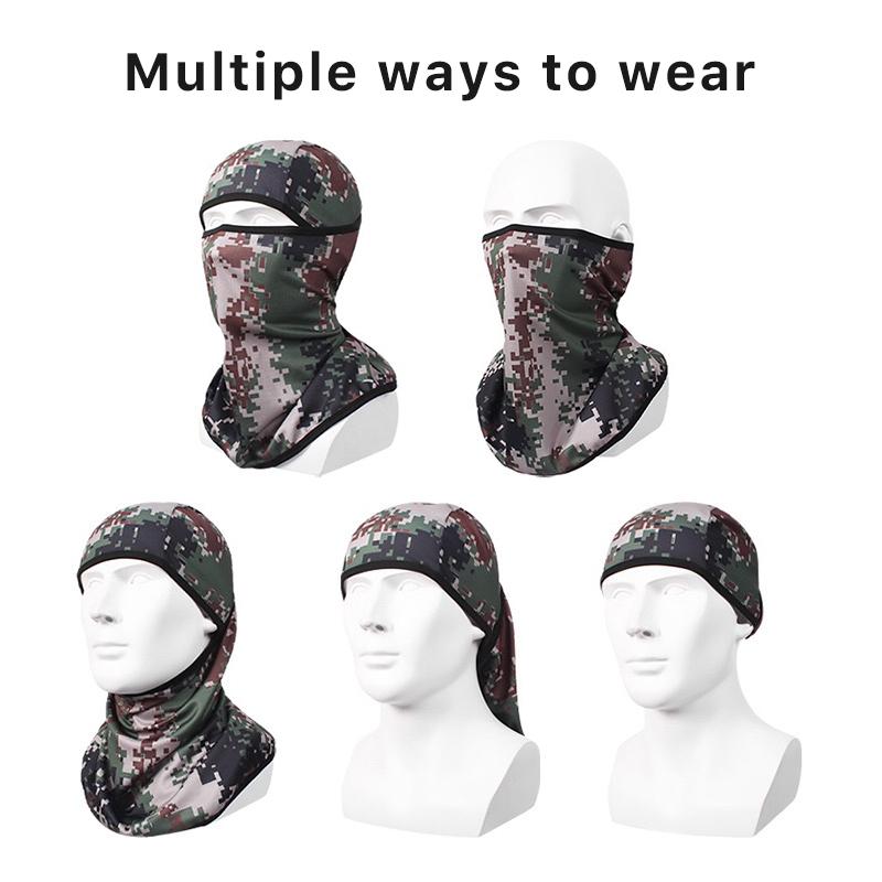 New Fashion Outdoor Camouflage Balaclava Army Military Ski Full Face Mask Motorcycle Bicycle Caps