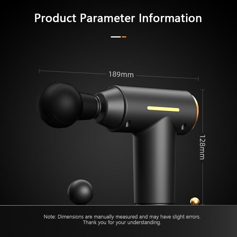 Wiederaufladbares, vibrierendes Faszienmassagegerät, tragbares elektrisches Körpermassagegerät, Muskelentspannung, Faszienmassagegerät, Percussion-Pistolenmassagegerät, Fitnessgerät