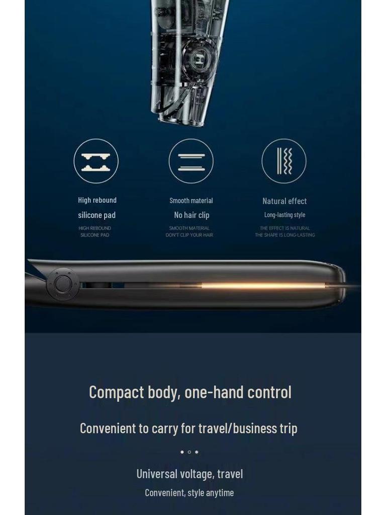 Ondulator și Placă de Îndreptat Păr pentru Bărbați - Mini Instrument pentru Păr Voluminos