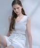 Odier [Set]_V-Neck Ribbed Sleeveless + Strap-Ivory