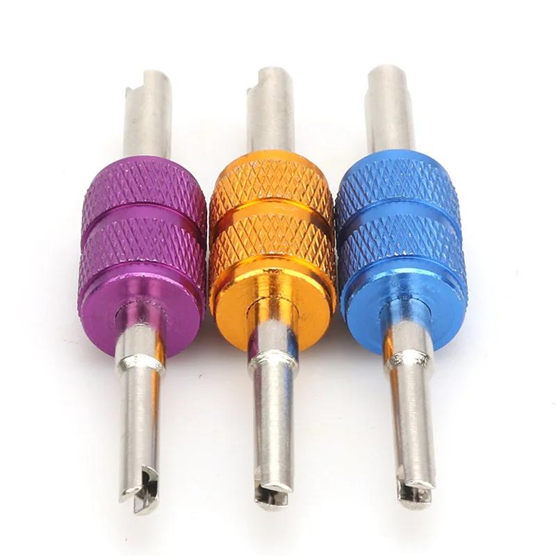 Aluminum Alloy Dual Purpose Valve Core Wrench For Car Auto A/C Air Condition Tire Valve Core Universal Disassembly Repair Tools