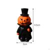 Halloween Miniature Pumpkin Figurine Decorative Ghost Ornament for Desktop