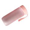 Plastic Water Bottle 600ml Leakproof Matte Reusable Sports Water Bottle with Carry Strap for Fitness Gym School Travel