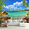 Summer Beach Wallpaper Terrace Landscape 3d Wall Mural Living Room Tv Background Wall Paper
