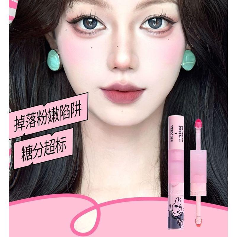 VEECCI - Good Luck Rabbit Dual-Ended Lip Glaze My Friend Rabbit Limited Edition - 6 Colors