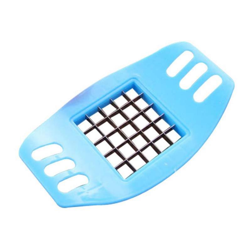 

Household Strip Cutter Multi-color Optional Safety Material Stainless Steel Abs Kitchenware Fruit Slicer Easy And Convenient 42g синий