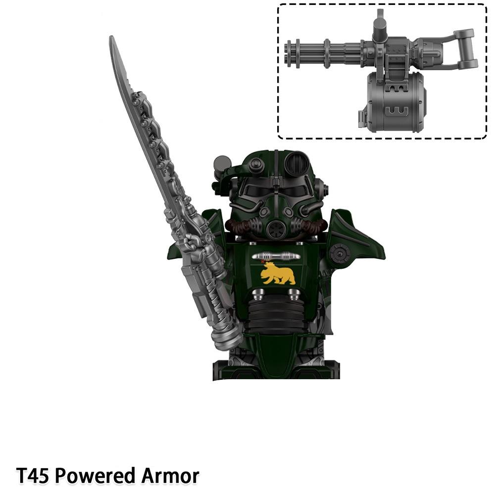 

Fallout T45 Powered Armor Figure Mini Blocks WM6209 красный