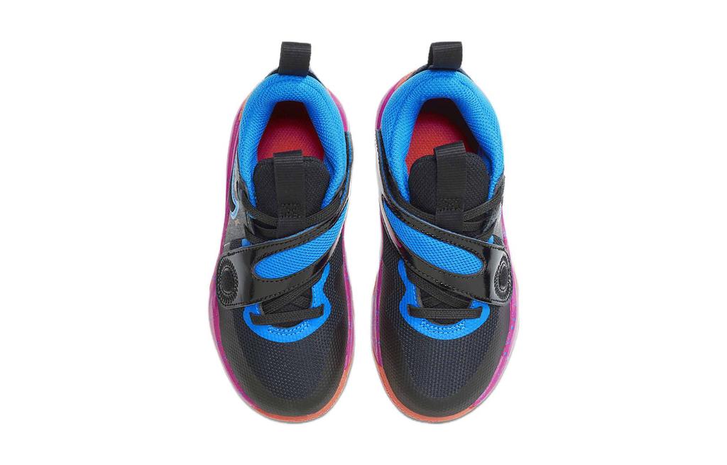 Nike Team Hustle D 11 Slip Resistant Abrasion Resistant Low top Children's Basketball Shoes Blue Black Kids FD6727-001