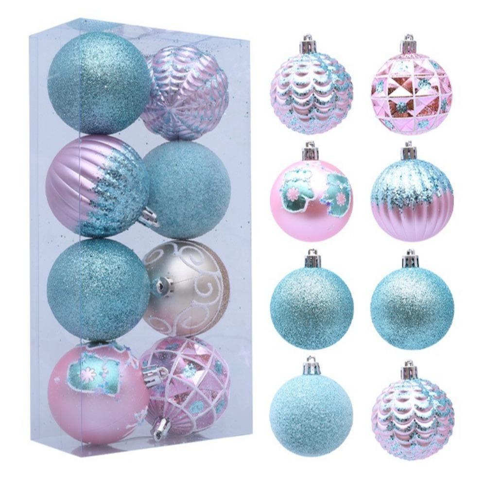 Shatterproof Painted Christmas Ball 6cm Christmas Baubles Christmas Hanging Ball  Home Xmas Decor