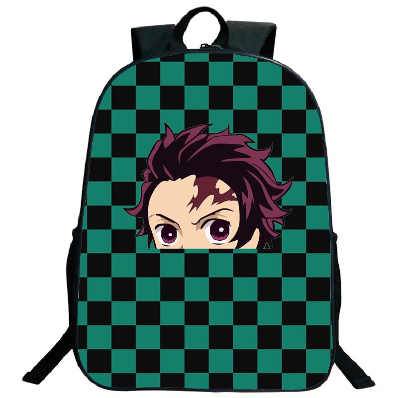 Demon Slayer Backpack Kimetsu No Yaiba Tanjiro Nezuko Kamado Teenarges Schoolbag Laptop Bag Boys Girls Rucksack Travel Shoulder Bags